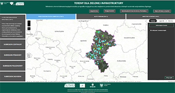 Nowa aplikacja Tereny dla Zielonej Infrastruktury